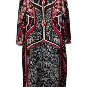 Tiana B Geometric & Paisley Career Shift Dress Size 14